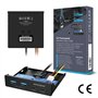 GRAUGEAR Panneau Avant 4 Ports 10Gbit/s, 2X USB-C+2X USB-A HUB USB3.2 Gen2, Panneau Avant pour Baie 3,5 Pouces, USB3.2 Gen2 Key