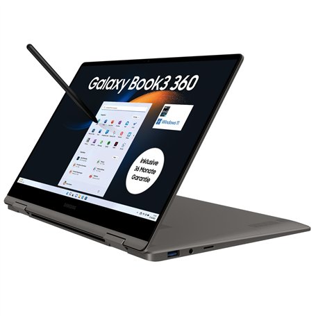 Samsung Galaxy Book3 360 Ordinateur Portable 13" Full HD 60 Hz Écran Tactile AMOLED Intel Core i7-1360P 16 Go RAM SSD 512 Go Win