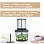 SEVERIN Hachoir électrique 400 W multifonction d'une capacité d'1 Litre, garanti sans BPA, Hachoir à viande, oignons, herbes, fr