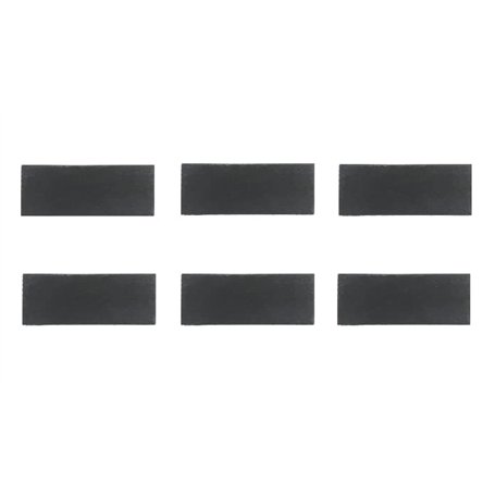 Secret de gourmet SG Lot De 6 Assiettes En Ardoise - L 30 X L 11 Cm - Noir