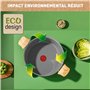 Tefal Renew Faitout 24 cm, Revêtement antiadhésif céramique, Eco-conçue, Recyclée, Cuisson saine, Thermo-Signal, Ustensile sûr,