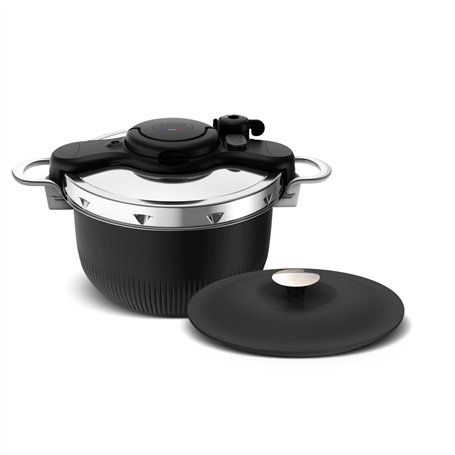SEB Autocuiseur 6l Inox Noir - P4810700