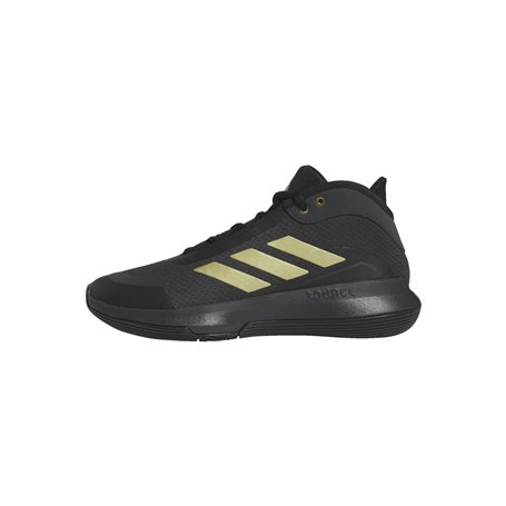 adidas Mixte Bounce Legends Shoes-Low, Carbon/Gold Met./Core Black, 42 2/3 EU