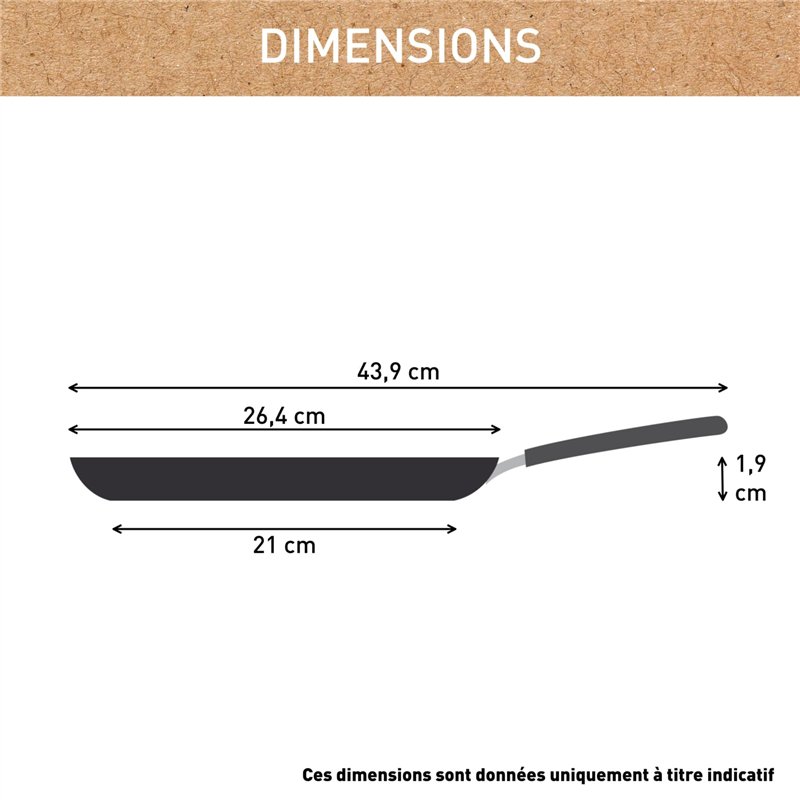 Image secondaire de Tefal Renew On Poêle à crêpes 25 cm, Induction, Revêtement céramique antiadhésif, Surface résistante, Eco-Design, Indicateur de 