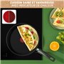Tefal Renew On Poêle à crêpes 25 cm, Induction, Revêtement céramique antiadhésif, Surface résistante, Eco-Design, Indicateur de 
