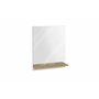 FMD Möbel BELM 7 Miroir de Garde-Robe rectangulaire avec étagère en Bois Blanc Brillant