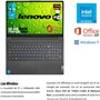 Lenovo, Ordinateur Portable Prêt à l'Emploi, Écran FHD 15,6", CPU Intel N4500, RAM 16 Go, SSD M2 750 Go, Windows 11 Pro, Ordinat