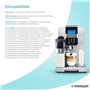Wessper Aqua Lunga Lot de 4 filtres à eau pour machine à café automatique Delonghi DLSC002, SER3017 & 5513292811 – Compatible av