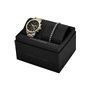 Armani Exchange Coffret montre chronographe, en acier inoxydable, et bracelet, pour homme, AX7148SET