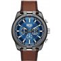 Diesel Montre Split chronographe, en acier inoxydable, couleur gris acier, pour homme, DZ4643