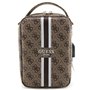 Guess Sac GUHBP4RPSW Organiseur Marron 4G Imprimé Rayures, Marron, Support pour Sac à Main