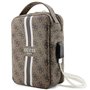 Guess Sac GUHBP4RPSW Organiseur Marron 4G Imprimé Rayures, Marron, Support pour Sac à Main
