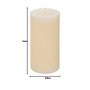 Atmosphera - Bougie ronde Olia D6,8cm blanc ivoire