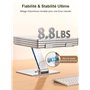 CIRYCASE Support Ordinateur Portable, Support PC Portable Bureau Réglable en Aluminium, Refroidissement Rapide, Laptop Stand Pli