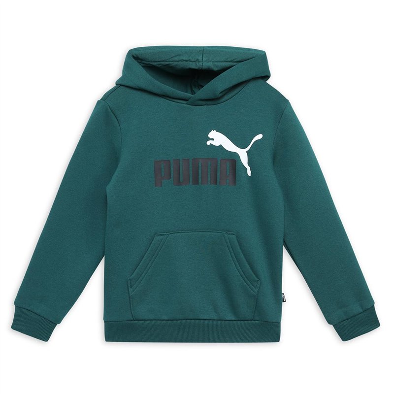 PUMA Ess+ 2 Col Big Logo Hoodie FL B Sweatshirt, Malachite, 140 Mixte bébé
