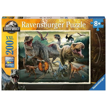 Ravensburger - Puzzle Enfant - Puzzle 200 pièces XXL - l'univers de Jurassic World - À partir de 8 Ans - Puzzle de qualité supér