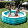 Intex Swim Center Piscine familiale octogonale, Taille gonflée : 2,54 m x 2,54 m x 56 cm (58492NP)