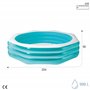 Intex Swim Center Piscine familiale octogonale, Taille gonflée : 2,54 m x 2,54 m x 56 cm (58492NP)