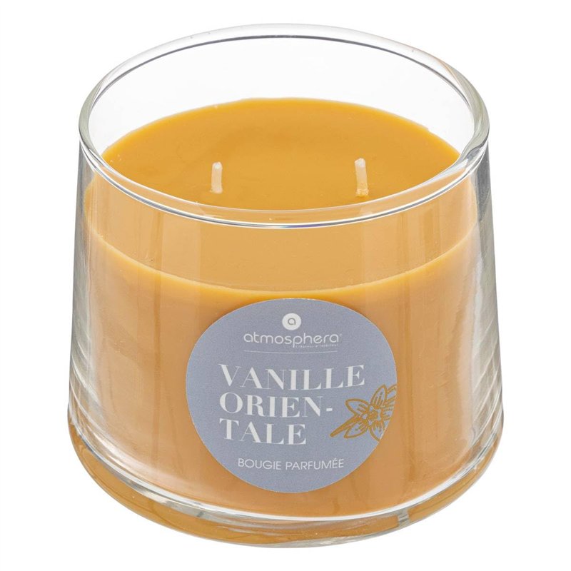 Atmosphera - Bougie parfumée Izor en verre D10cm