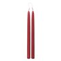 Atmosphera - Lot de 2 bougies bâtons Hugo en coton H30cm rouge