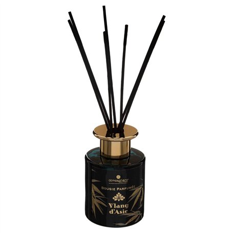 Atmosphera - Diffuseur de Parfum Plum en Verre D9cm Bleu