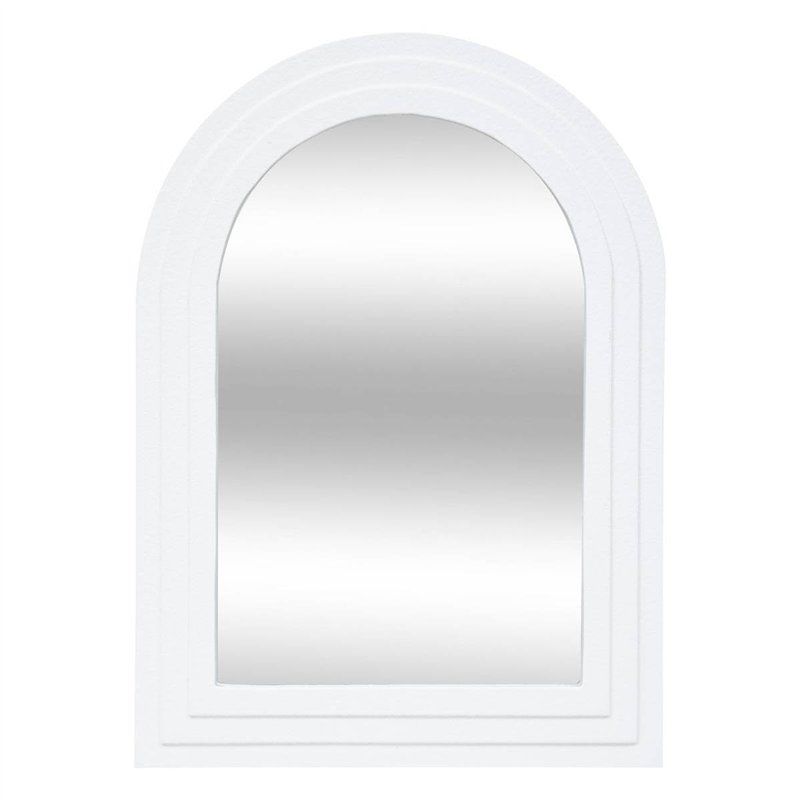 Atmosphera - Miroir Emily en Bois H55cm Blanc