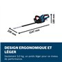 Bosch Professional 18V System taille-haies sans-fil GHE 18V-60 (moteur sans charbon, capacité de coupe de 20 mm) Alimenté par pi