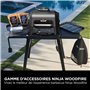 Ninja Woodfire Plancha XL, plaque à rainures plate non adhésive, accessoire officiel Ninja, compatible avec les barbecues électr