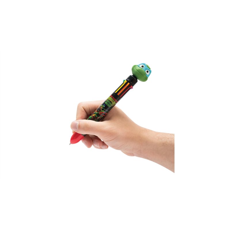 Image secondaire de Ninja Turtles Stylo multicolore TMNT, Stylo avec 8 couleurs différentes, Official Merch