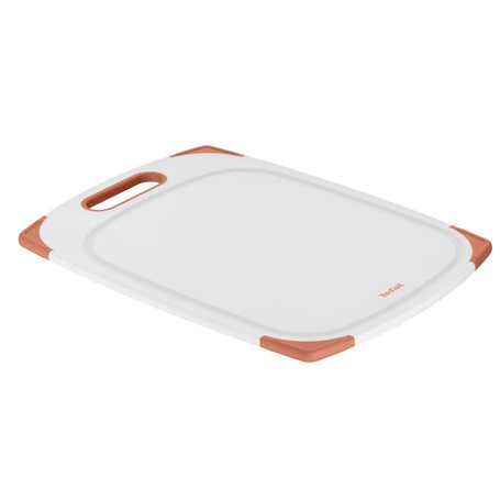 Tefal Planche à découper plastique, Antidérapante, Compatible lave-vaisselle, Robuste, Poignée, Rainure à jus, Fresh Kitchen K20