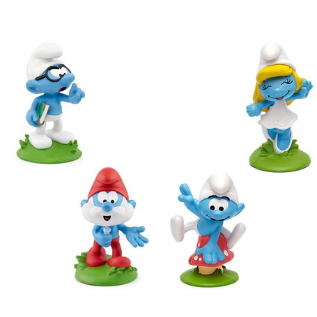 tonies Collection Les Schtroumpfs, 4 Personnages avec Histoire Audio pour Toniebox : L'Aéroschtroumpf, Grande Schtroumpfette, L'