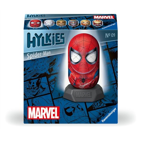 Ravensburger - Puzzle 3D Hylkies - Édition Marvel - Figurine n°9 Spiderman - Adultes et Enfants - 54 pièces numérotées à Assembl