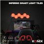 Konix Pack d'éclairage gaming LED Inferno 13,2 x 15,1 cm - Illumination RGBIC - Synchronisation musicale - Compatible Smart Home