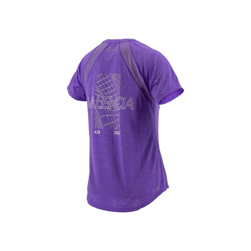 Image secondaire de New Balance T-Shirt à Manches Courtes pour Femme Valencia Marathon Violet