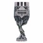 Nemesis Now Verre Gondor du Seigneur des Anneaux 19 cm, Résine Grise, Marchandise officielle du Seigneur des Anneaux, Gobelet Go