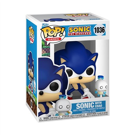 Funko Pop! & Buddy: Sonic The Hedgehog - Sonic The Hedgehog with HChao - Figurine en Vinyle à Collectionner - Idée de Cadeau - P