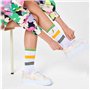 Happy Socks Chaussettes Colors Cuff Thin Crew Taille 36-40, Multicolore, Mixte