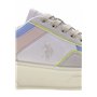 Scarpe US Polo sneaker Asuka 004A in suede beige/ ecopelle rosa/ multicolore DS24UP04 37