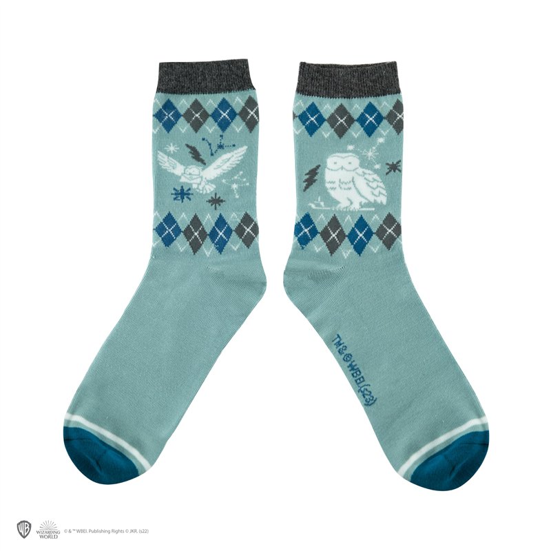 Image secondaire de Cinereplicas HARRY POTTER - Chaussettes - Set de 3 Paires de Chaussettes Hedwige - Taille Unique - Licence Officielle