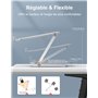 CIRYCASE Support Ordinateur Portable Ajustable, Support pour Livre/PC Portable Bureau Pliable, Laptop Stand Ventilé en Aluminium
