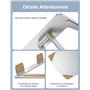 CIRYCASE Support Ordinateur Portable Ajustable, Support pour Livre/PC Portable Bureau Pliable, Laptop Stand Ventilé en Aluminium