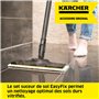 Set Suceur de Sol EasyFix Kärcher : Suceur de Sol à Technologie à Lamelles Innovantes, Serpillère Universelle pour Sol en Microf