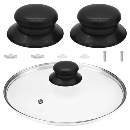 Lot de 2 boutons de rechange faciles à installer pour couvercle de casserole, couvercle de casserole, boutons de couvercle de ca