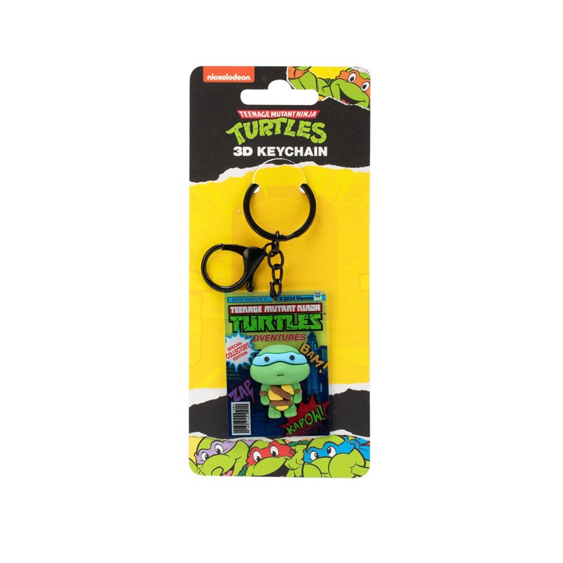 Image secondaire de Ninja Turtles TMNT - Porte-clés 3D - Figurine officielle - Idée cadeau pour les fans de Tortues, multicolore, Taille unique