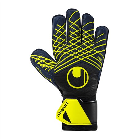 uhlsport Gants de Gardien de But de Football Prediction Soft Pro, 6.5, Marine/Blanc/Jaune Fluo