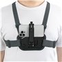 Sametop Harnais Téléphone Portable Poitrine Telephone Sangle de Support Chesty Compatible avec iPhone Samsung GoPro 13/12/11/10/