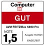 AVM Fritz!Box 5690 Pro (routeur Wi-FI 7 Premium avec tribande (2,4 GHz, 5 GHz, 6 GHz) jusqu'à 18,5 Gbit/s, pour Fibre Optique et