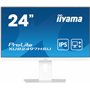 iiyama XUB2497HSU-W2 Lunette Mince IPS 24", 100 Hz, 1 ms (MPRT), 1920 x 1080, HDMI/DP, 2 x USB, Support réglable en Hauteur, TCO