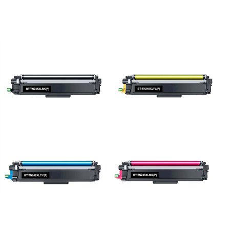 Encre BREIZ Pack 4 Toners remplacent TN248BK,C,Y,M pour Brother DCP-L3520CDW HL-L8230CDW MFC-L3740CDW HL-L3220CW MFC-L8390CDW DC