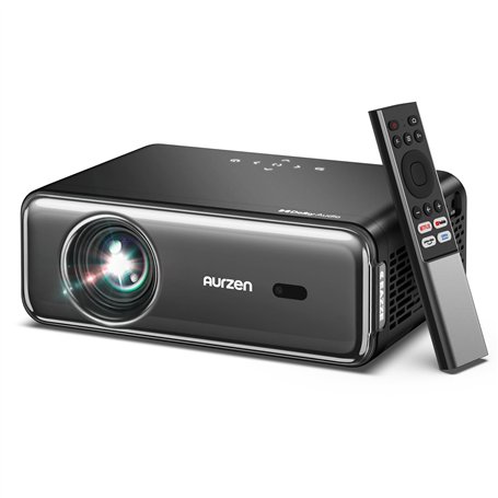 App Intégrée Videoprojecteur 4K Supportée Dolby Audio&Netflix 2025 Upgraded EAZZE D1 Pro Portable Projecteur Video WiFi Bluetoot